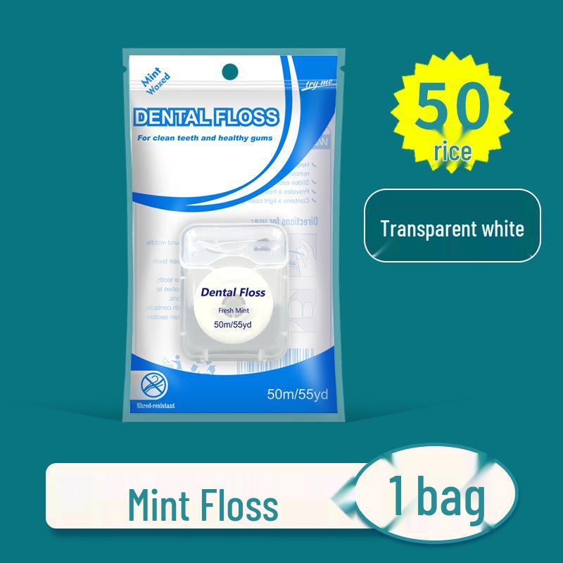 

М ятна воскована ультратонка зубна нитка 50м коробка - Високоміцна ортодонтична нитка