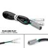 2 Pin License Plate Light Cable Plug Connector Wire Adapter For YAMAHA  FJ-09  MT-09/SP Tracer MT-07