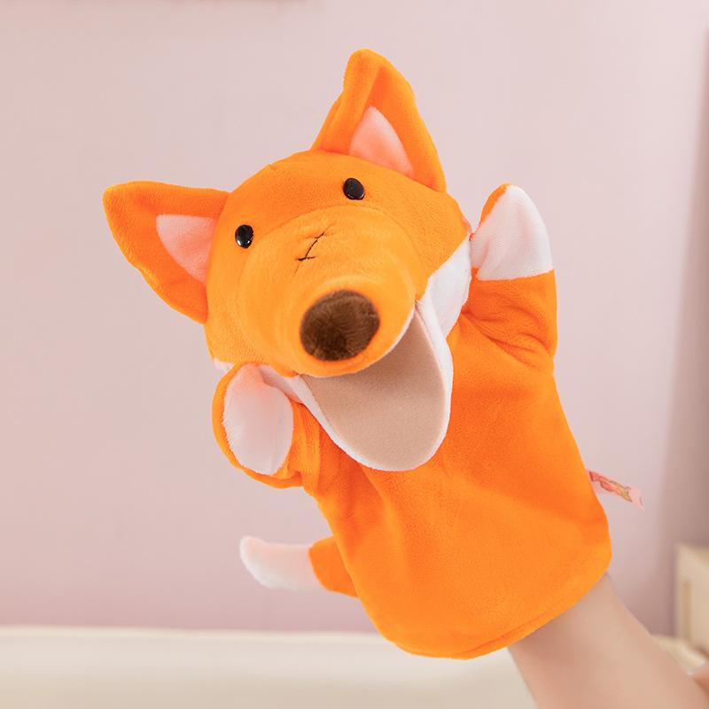 Hand Puppet Toy Animal Hand Soothing Doll Show Lion Can Open Mouth Animal Doll Kindergarten Lecture Props