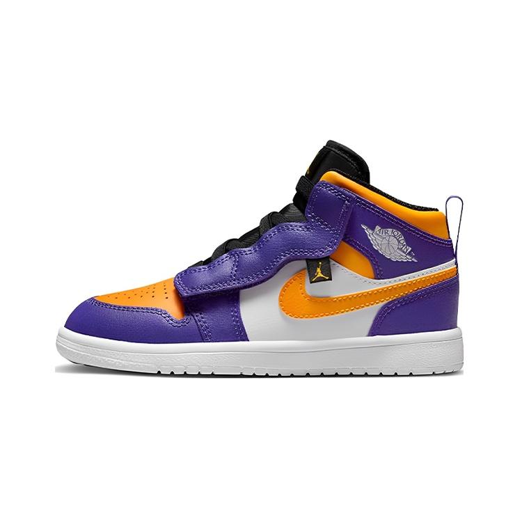 (PS) Air Jordan 1 Mid Lakers Kids DQ8427-517 EU 29.5
