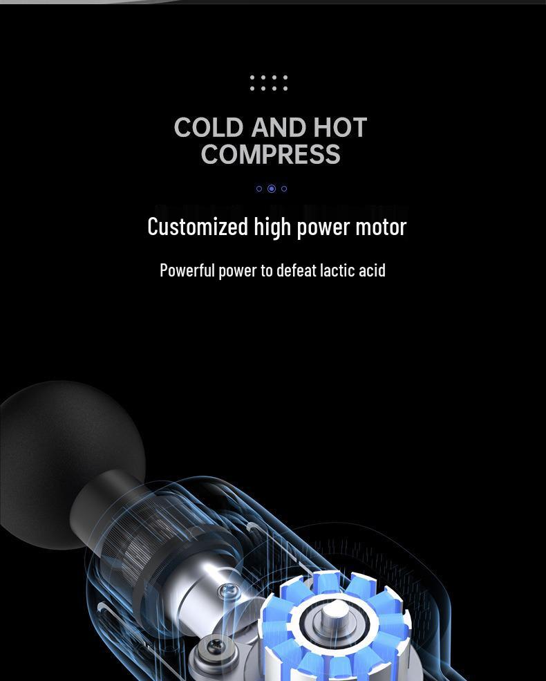 Rechargeable Electric Muscle Massager Gun for Sports Relaxation