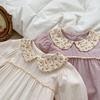 KAYOUDOU Sweet Baby Girl Floral Collar Romper