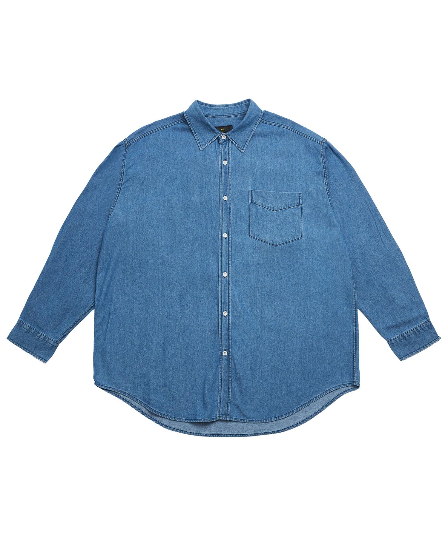 Null City Denim Oversized Shirt Retro Blue/M