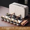 Set da tè Kung Fu a cambiamento graduale Set da tè portatile da viaggio Ceramica di lusso leggero per la casa Ufficio Tè Regali aziendali