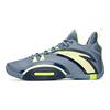 Anta UFO3.0 Basketball Shoes Men's Low Top Checkerboard Gray/Coastal Blue/Neon Green 112111602-3