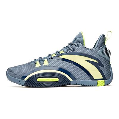 UFO3.0 Basketball Shoes Men's Low Top Checkerboard Gray/Coastal Blue/Neon Green 112111602-3