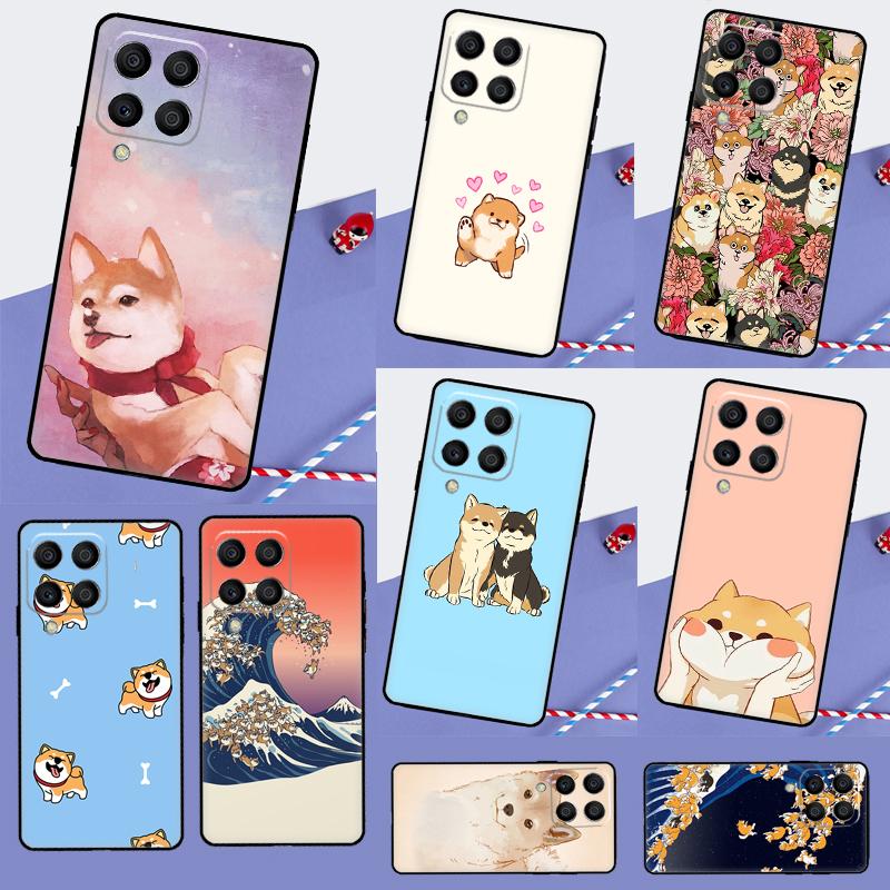 Shiba Inu Cute Cartoon Art For Samsung Galaxy M06 M16 M12 M13 M14 M15 M35 M55 M34 M54 M33 M53 M21 M31 M11 M32 M52 Case