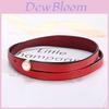 Leather Womens Dress Belt Withartificial Pearl Decor For Elegant Office Wear