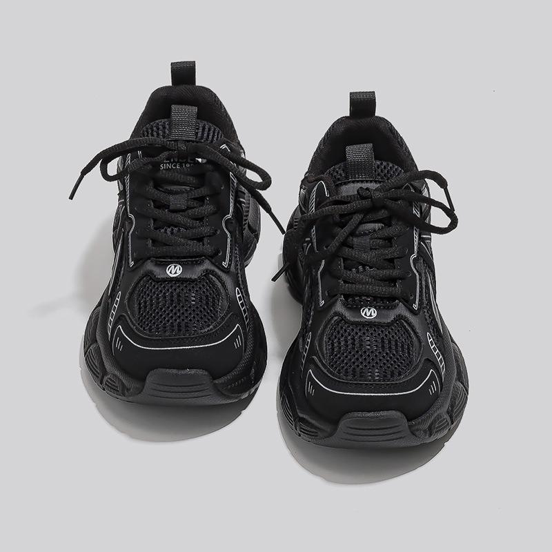 Thick-soled heightened and lightweight gray dad shoes women's new spring casual versatile small sports shoes 7