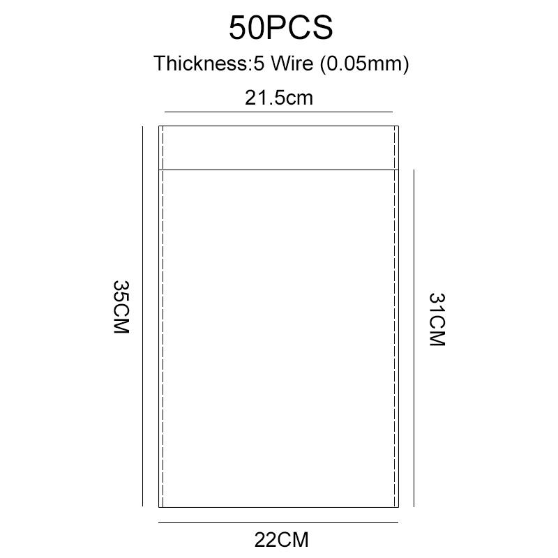 Transparent Self-sealing Jewelry Accessories Candy OPP Self-adhesive Bag Packaging Resealable Gift Cookie Packaging Bag