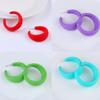 C-ring Geometric Earrings Candy Colored Exaggerated Earrings Acrylic Ear Jewelry Female