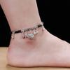 New 12 Zodiac Red Rope Bell Anklet Retro Silver Simple Natal Antique Women's Accessories