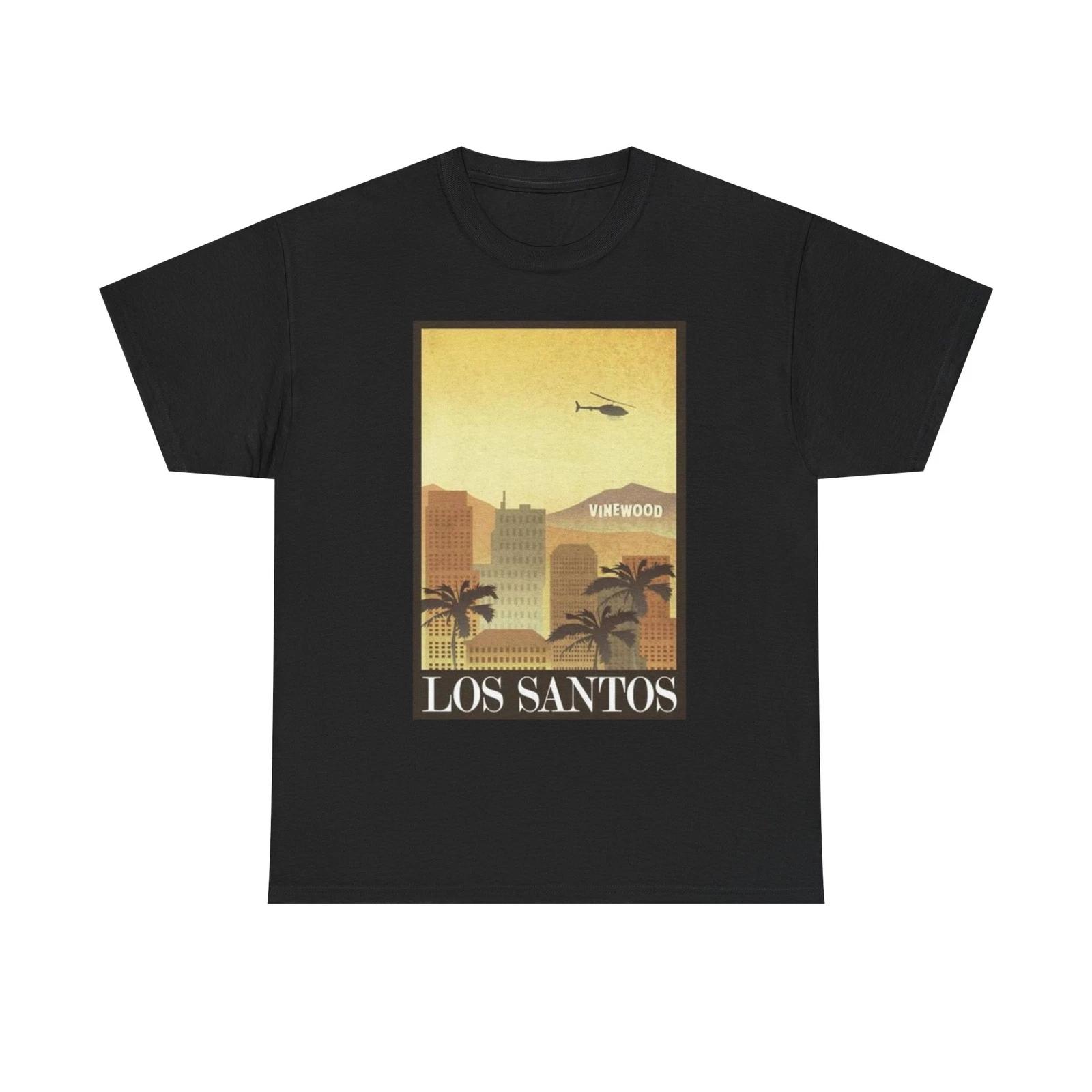 Men s and Women s T-shirts Los Santos GTA Graphic XL
