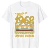 Made In 1968 Classic Limited Edition Birthday Cassette T-shirt Men's  Women's Harajuku Street Vintage Street Cotton Tee Tops
