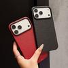 Solid Color Litchi Grain Style New Minimalist and Drop Resistant Protective Phone Case for iPhone 13 14 15 16 17 18 Pro Max Cove
