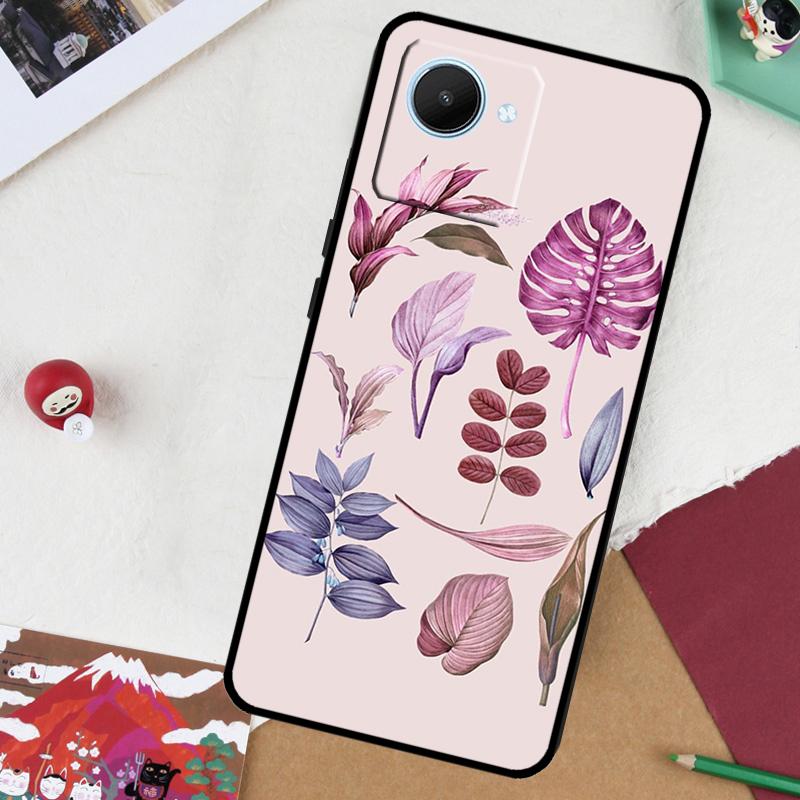 Tropical Leaves For Realme GT 6T 6 5 GT 7 Pro C61 C55 C53 C51 C21Y C25S C67 C75 10 11 12 13 14 Pro Plus Case