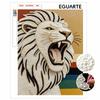 Shiny Pearl Roaring Lion DIY Painting Creative Bead Art Craft Household Wall Decoration Nice Present For Art Hobbyists Home Decorative Ornament