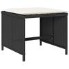 Vidaxl 11-Cz. Garden Furniture Set, With Cushions, Black PE Rattan