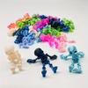 40pcs 3D Printed Colorful Gothic Horror Skull Statues Retro Terror-Themed Plastic 3D Printed Toys Skull Decorations for Home Car