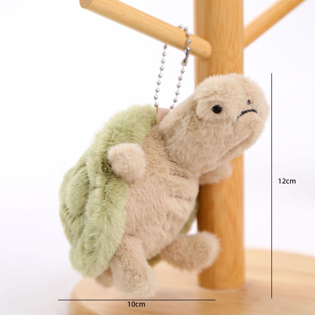 

Plush turtle pendant doll keychain plush toy birthday gift girl bag rag doll about 12cm/25g