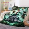 3D Cartoon Jurassic Park Dinosaur Dino Soft Flannel Blankets,Throw Blanket Comfortable Blanket for Picnic Beds Home Bedroom Kids