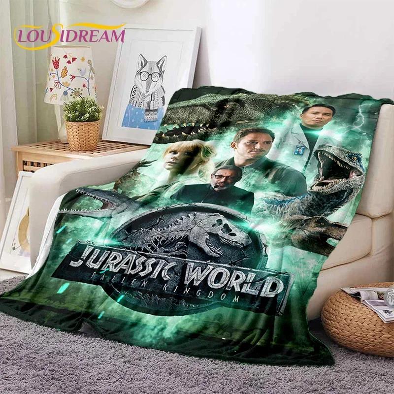 3D Cartoon Jurassic Park Dinosaur Dino Soft Flannel Blankets,Throw Blanket Comfortable Blanket for Picnic Beds Home Bedroom Kids