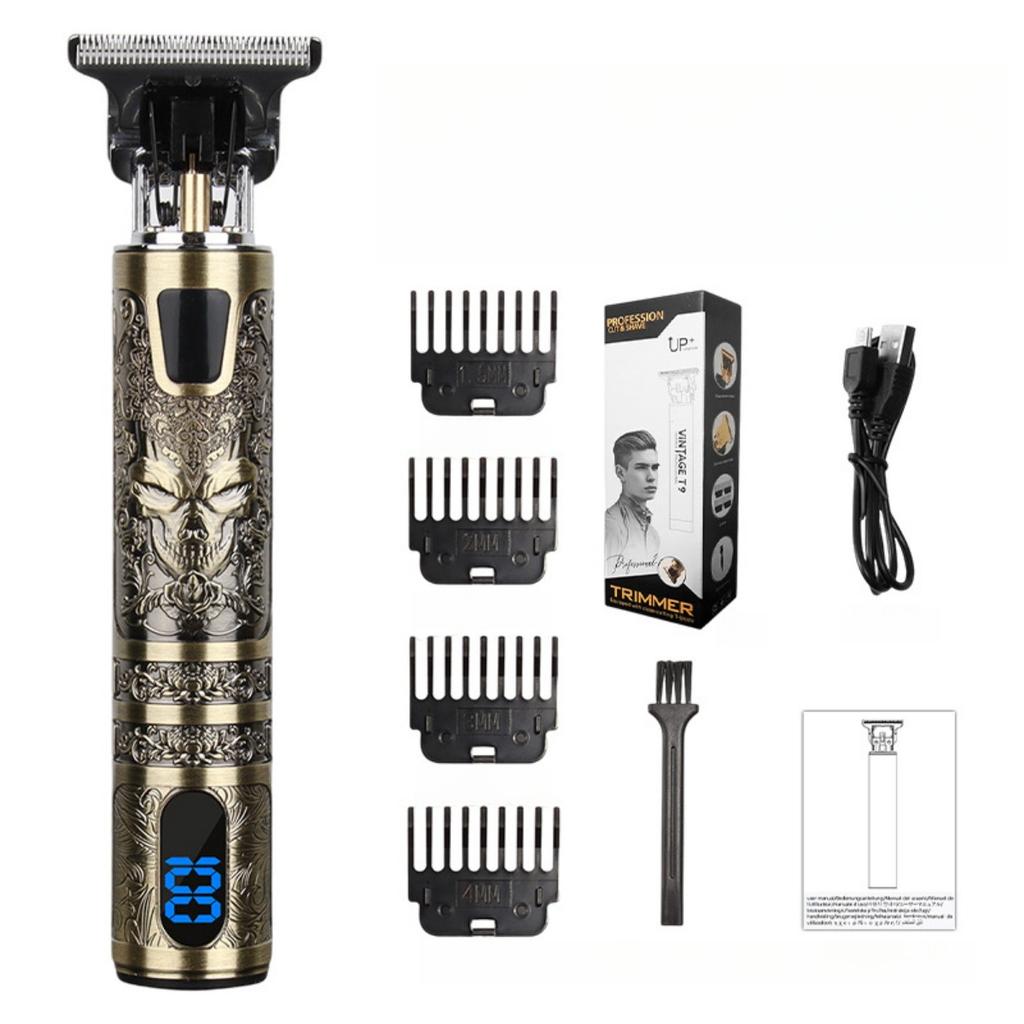 Professional Hair Clipper with LED Display, Electric Shaver, Beard Trimmer, USB-C Charging Cordless Long Hair Trimmer with Comb/beard Trimmer Kit