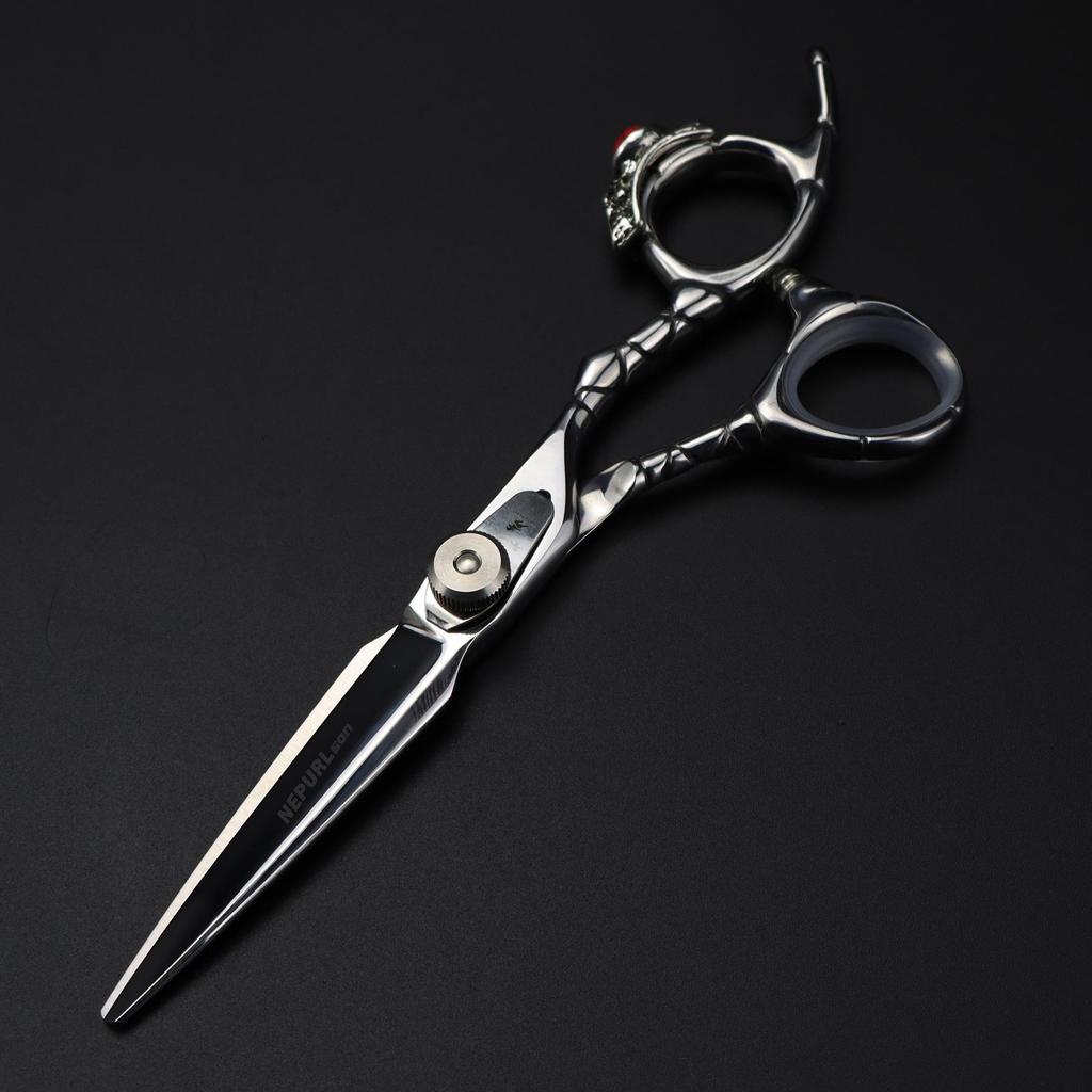 6.0-inch Personalized Tail Ring Hairdressing & Barber Scissors Set - Straight & Thinning Shears