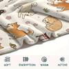 1PC Cute Dog Print Flannel Blanket, High Quality All Seasons, Home Decor, Warmth and Comfort, Perfect for Christmas Gifts