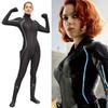 Breathable Black Widow Costume Full Body Zentai Suit For Stylish Superheroes