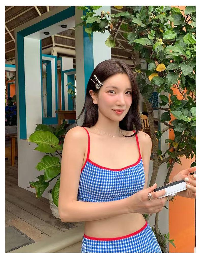 Korean Style High Waist Tummy Control Slimming Bikini for Women