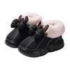 Women's Home Bootie Furry Slippers Warm Cozy Snow Boots with Fuzzy Plush Lined for Women Winter Non Slip House Shoes for Indoor Outdoor Short Boots
