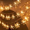 10/20/40/80LED Christmas Decoration Light Battery Powered Garland String Light Snowflake Xmas Tree LED Fairy Light New Year Xmas Gift