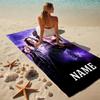 Custom Name Magic Quest Stylish Digital Printing Beach Towel Quick‑Drying Absorbent Blanket for Beach Pool Gym Travel