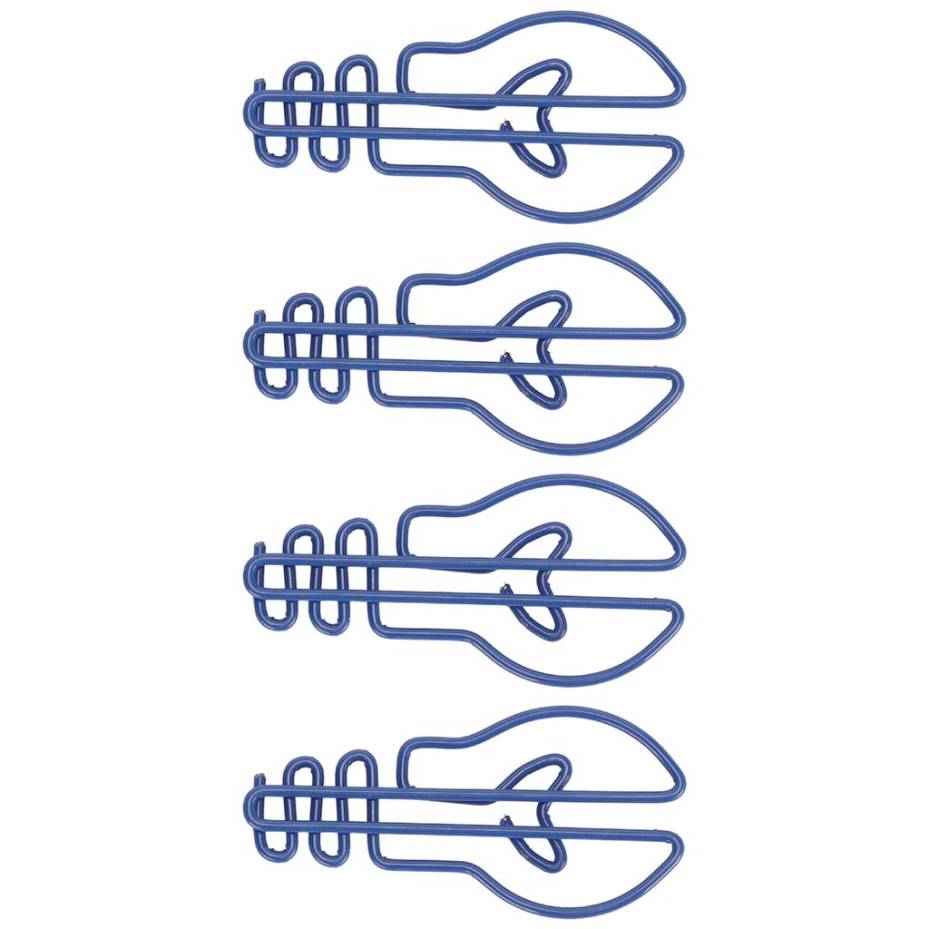 100Pcs Paper Clips Small Cute Light Bulb Special Shaped Metal Office Supplies for Notes Blue