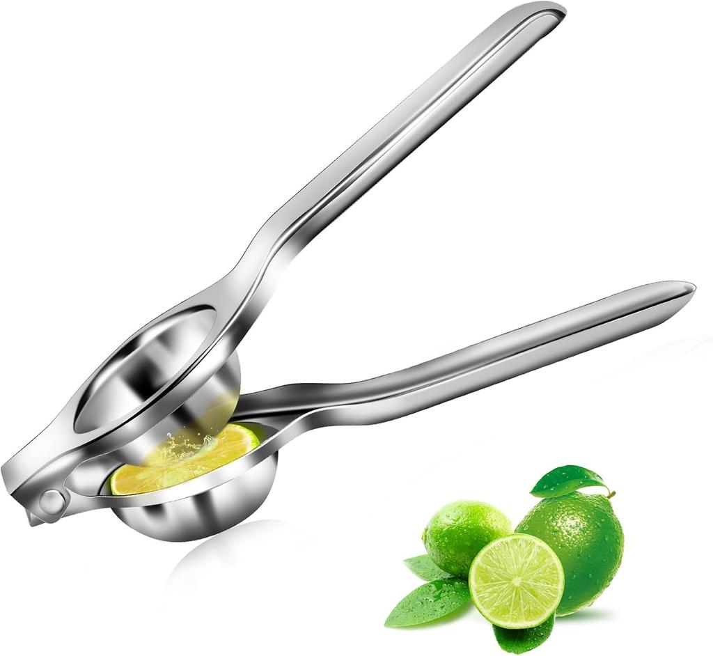 Exprimidor de limón manual de acero inoxidable, exprimidor de cítricos y naranjas para el hogar, accesorios de cocina para prensar frutas.