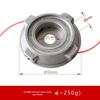 Cap de mașină de tuns iarba universal rezistent la uzură: Carcasă groasă din aluminiu cu fir de tuns din nailon și sârmă de oțel.