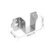 4Pcs U Shaped Bed Frame Holder Heavy Duty Steel Support Brackets for Bunk Bed Headboard Center Beam Crossbar Hardware