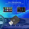 2 in 1 Wireless CarPlay&Android Auto Wired to Wireless Adapter Smart USB Dongle USB&Type-C Dual Connector Fast Connect