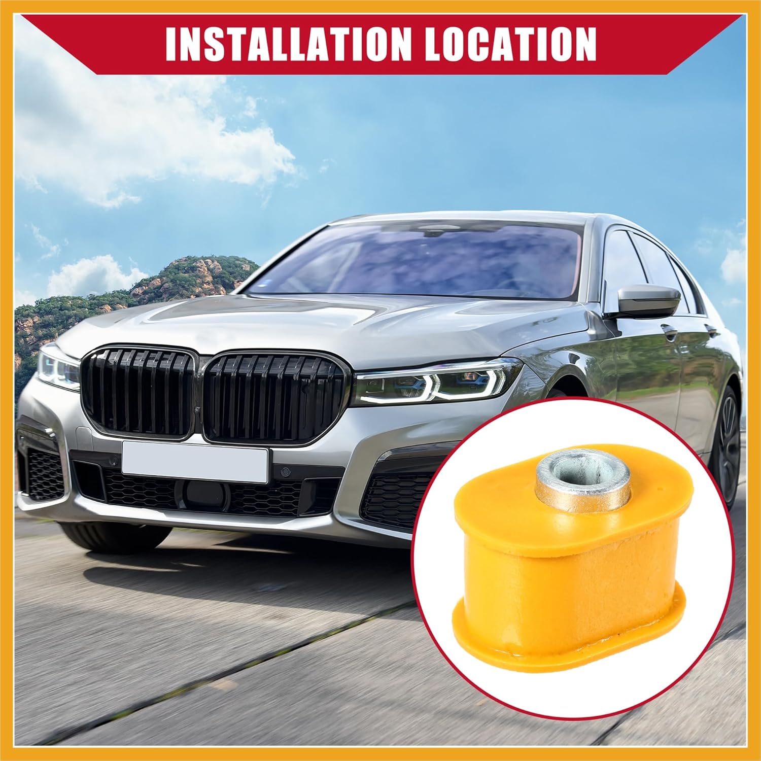 No.51217112443/51217112444 Door Check Strap Bushing for BMW 7 Series E65 E66 2004-2008 / Front Left Right Door Hinge Check Strap Bushing/Durable /