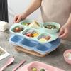 with Bowl and Tableware Fat-Loss Meal Plate Microwave-safe Divided Food Plate  Canteen