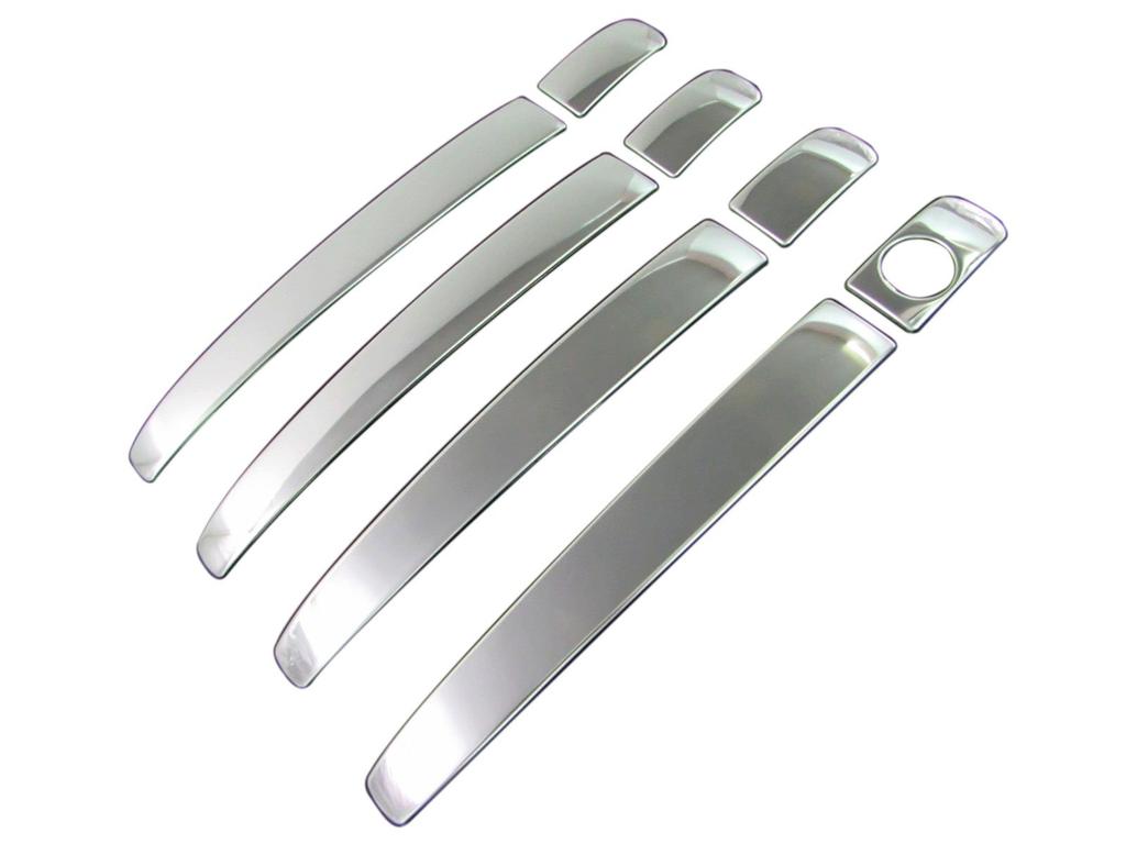 BRIGHTZ WRX STI VAB Ultra Mirror Finish Stainless Steel Door Handle Half Type VAG VA AG W R X S 4 WRXSTI Covers, 8-Piece [PRIUS30-NOBU-HS-A3B1]