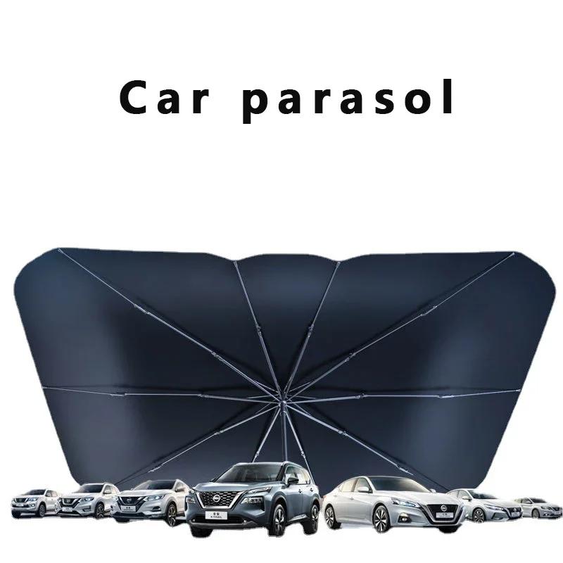 Car Parasol Car Front Windshield Visor Sunshade Car with Sun Block Folding Sunscreen Sunshade