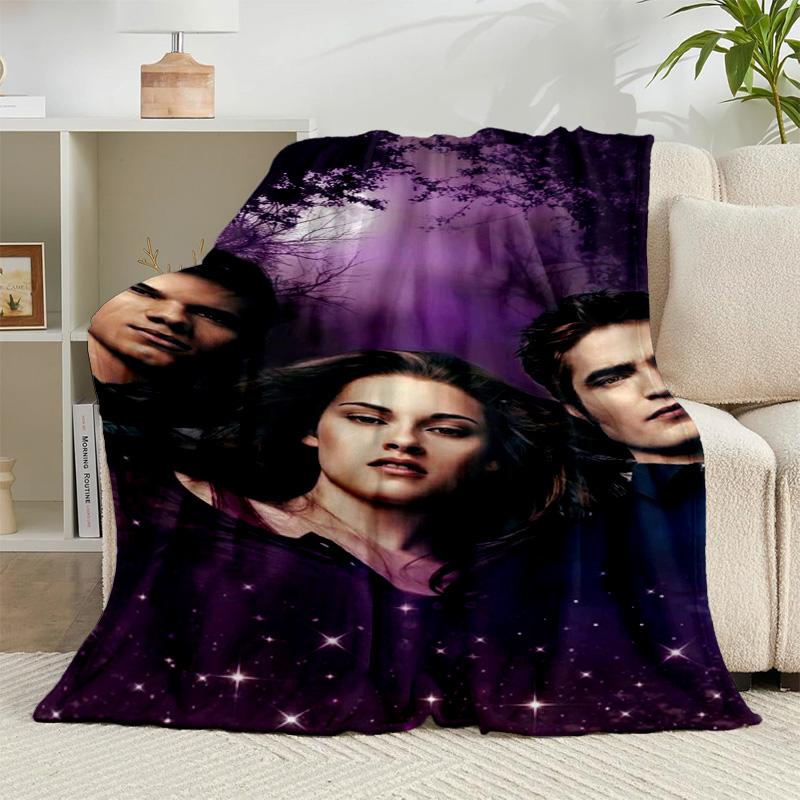 1PC Vampire Saga Romance Flannel Blanket Gift, Suitable for Both Men And Women, Soft Ideal for Beds And Sofa, Birthday Or Christmas Gift