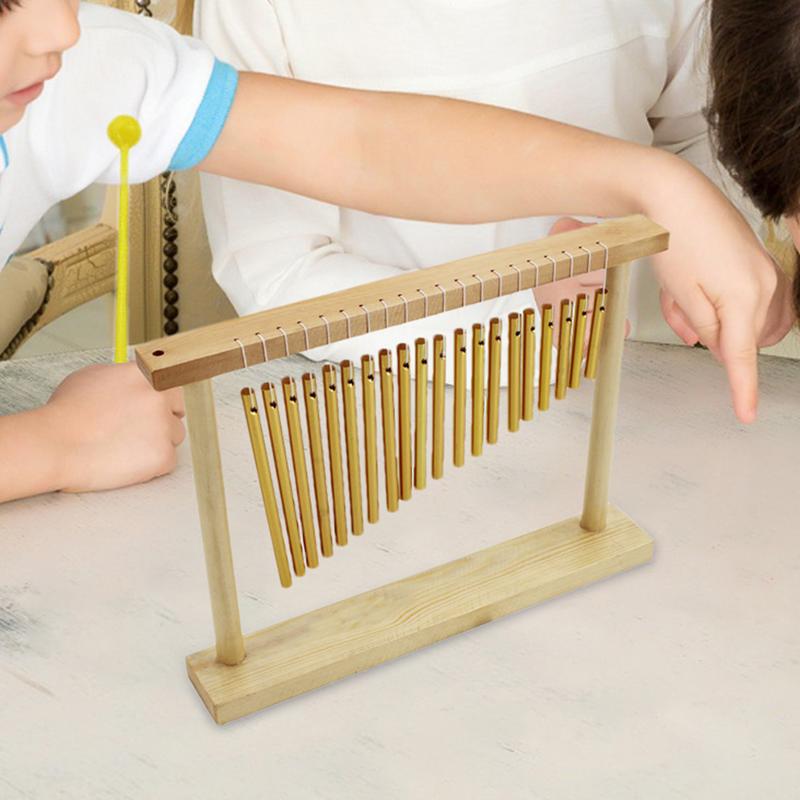 Chime Music Percussion Instrument Percussion Wind Chime Music Instrument With Mallet Single Row Bar Chimes Percussion Instrument