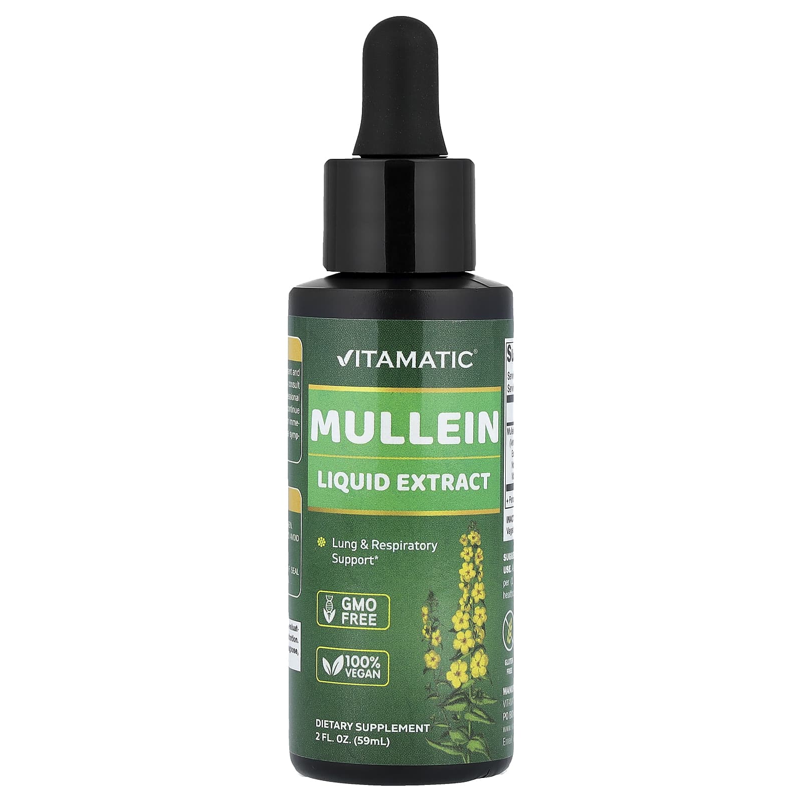 

Vitamatic, Mullein Liquid Extract, 59 ml (2 fl oz)