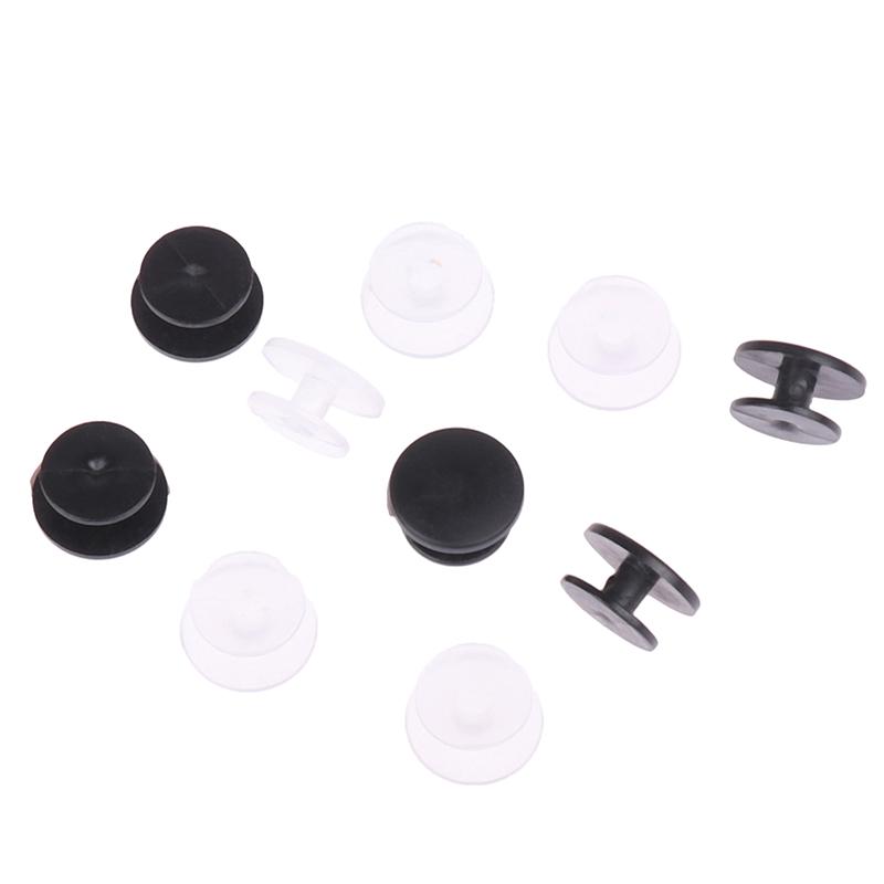 100Pcs Plastic Buckles Ornaments For Shoes Accessories Diy Shoes Buttons Lightweight Buckles Black Clear Buckles Findings