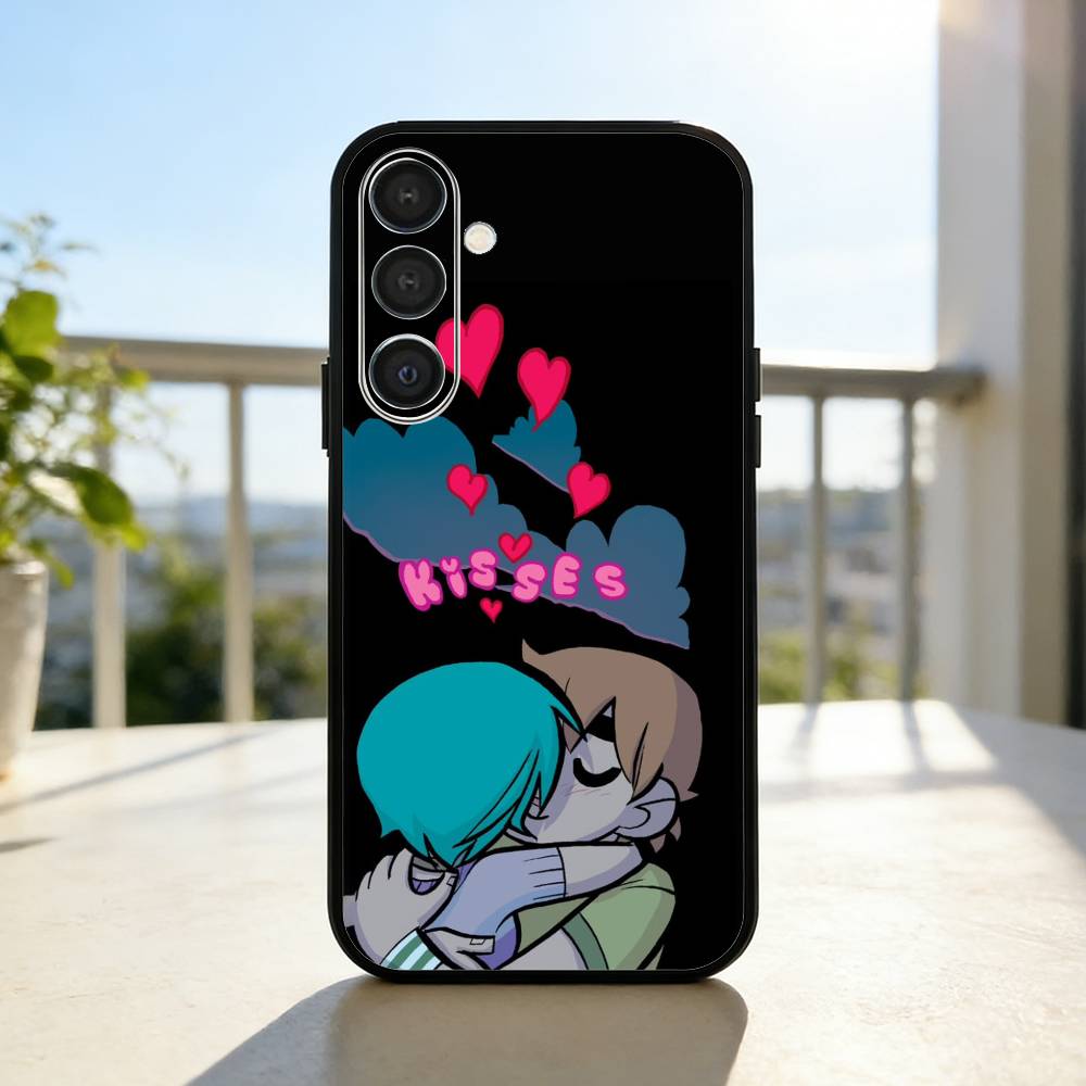 S-Scott Pilgrim Anime Phone Case For Samsung A73,A21s,A22,A31,A32,A52,A53,A71,A80,Soft Black Shell