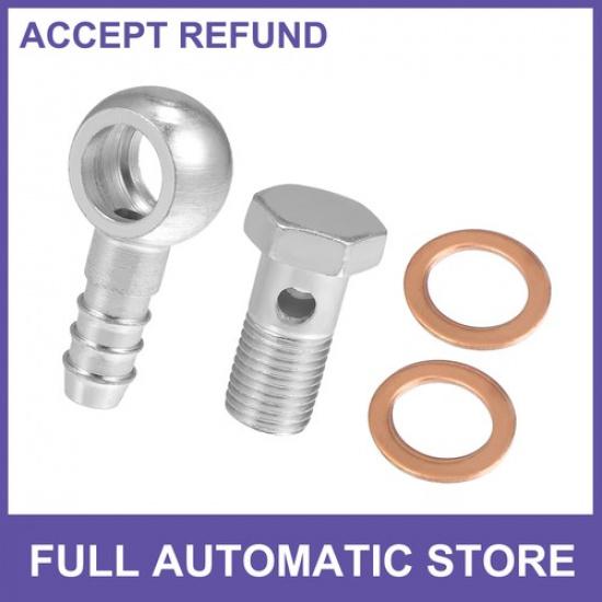 

1 Set 14mm ID 12mm OD M14x15 Motorcycle Banjo Bolt Hose Barb Fitting Universal