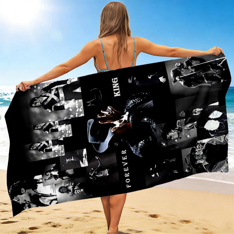 1Pc Forever Tribute Beach Towel, Quick Dry, Multi-Use for Beach Pool Gym Yoga Home Travel, Christmas, Halloween, Xmas Gift M929156